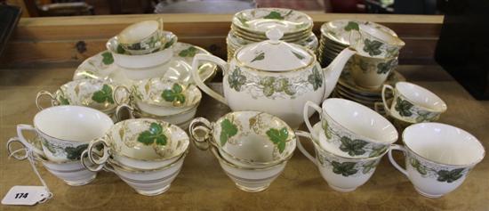 Royal Worcester The Worcester Hop pattern part tea service